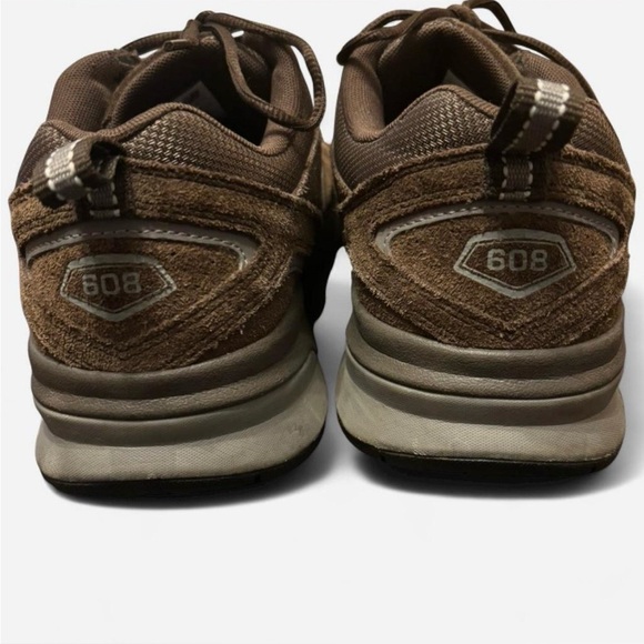 New Balance Men's Suede Brown 608 Sneakers - Picture 3 of 6